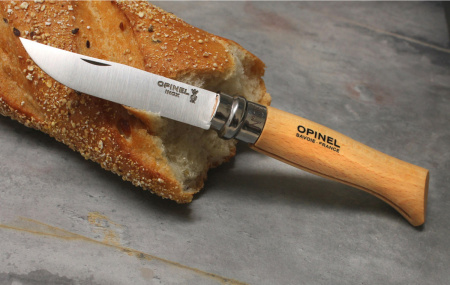Нож складной Opinel Tradition №8 VRI (INOX) 8,5см (Бук / нерж. Сталь)